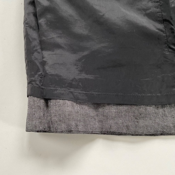 Banana Republic Chambray Tie Waist Skirt Sz 0 Mini Office Siren Casual Chic - Picture 11 of 12